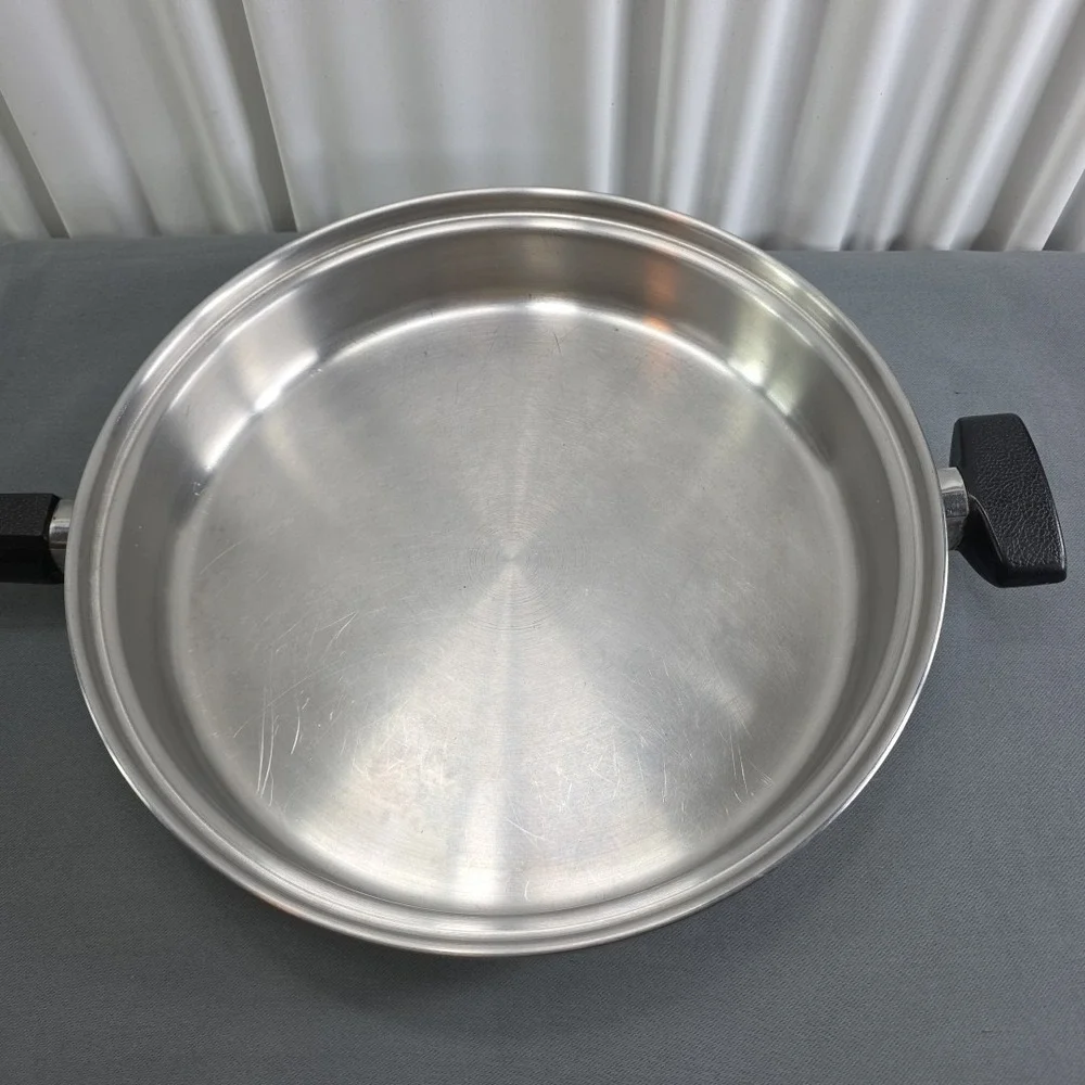 Vintage Stainless Steel Skillet Pan 11